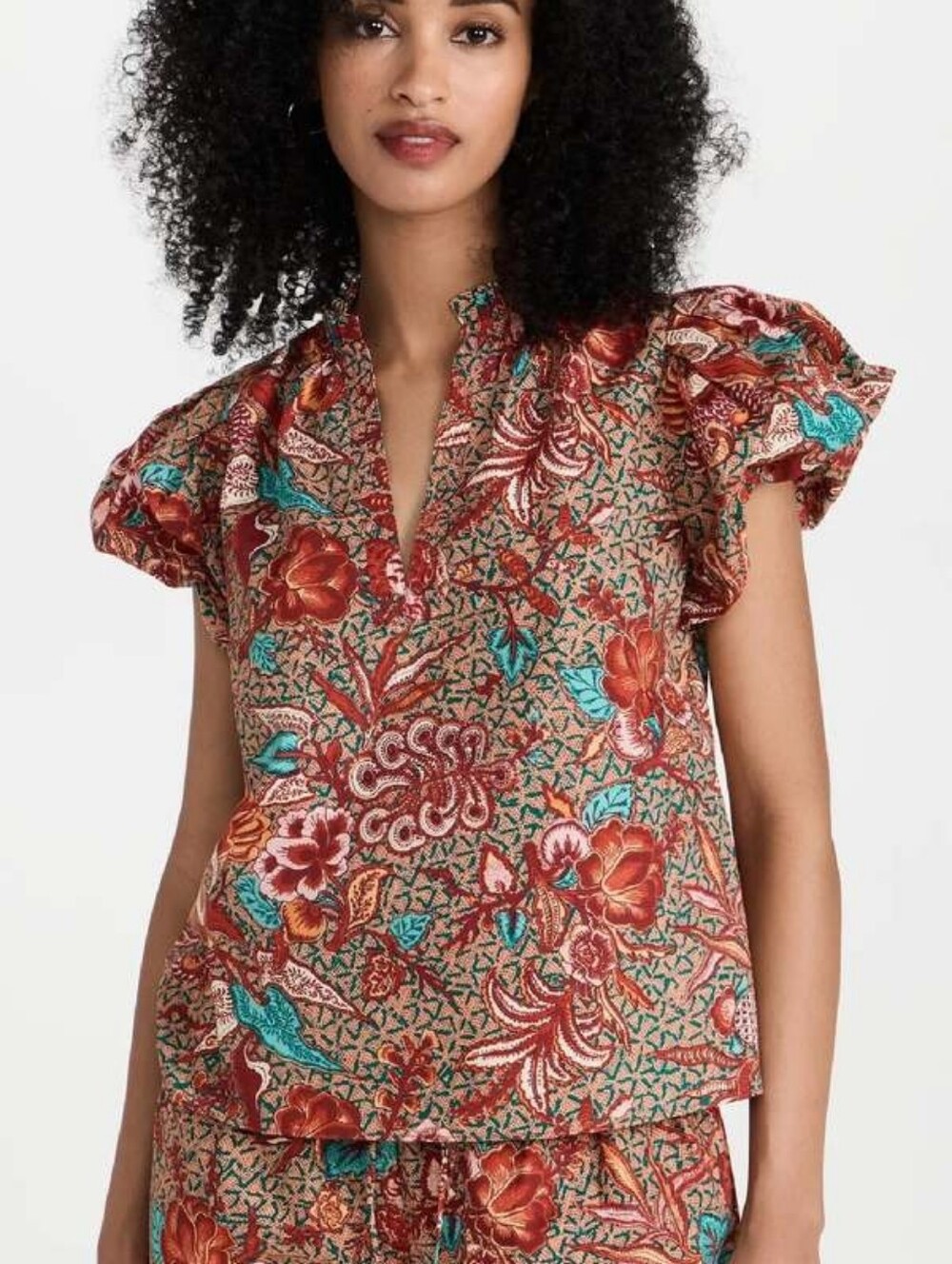 Ulla Johnson Evelyn Cotton Puff Sleeve Top Size 6
